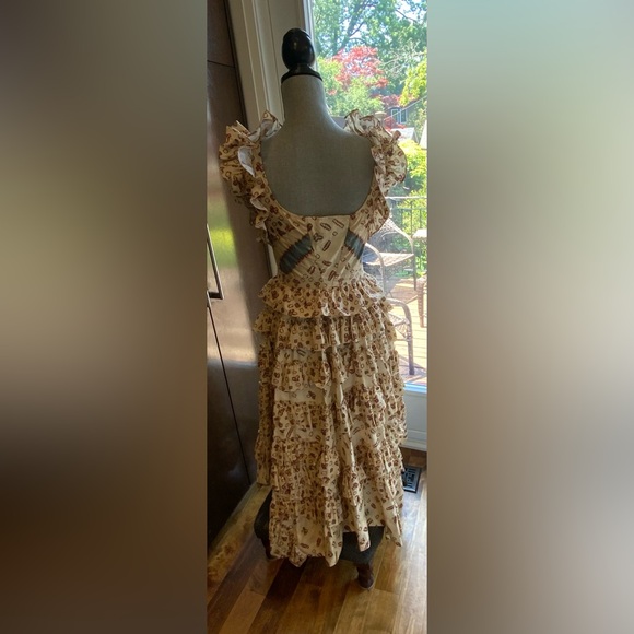 ULLA JOHNSON Nia Floral Ruffle Maxi Dress - Picture 2 of 15